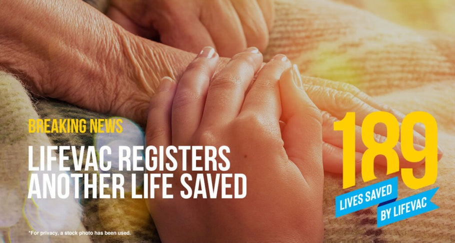 LifeVac Registers its 189th Life Saved