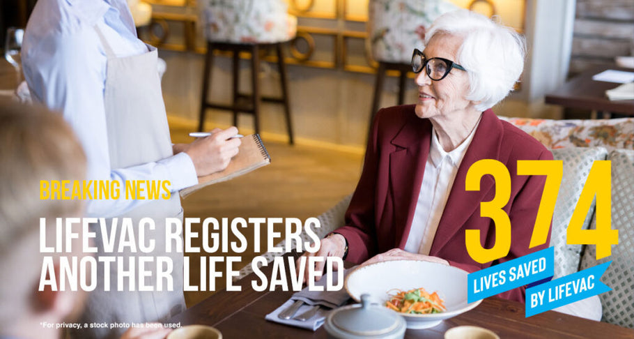 Woman Chokes in Restaurant and Saved by Good Samaritans with LifeVac – #374
